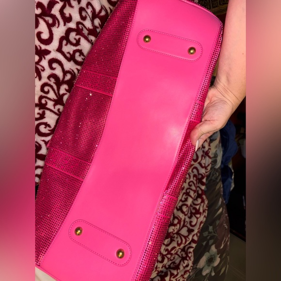 Stoney Clover Lane OOAK pink crystal duffle - Picture 6 of 7